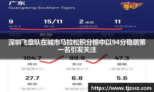 深圳飞盘队在城市马拉松积分榜中以94分稳居第一名引发关注